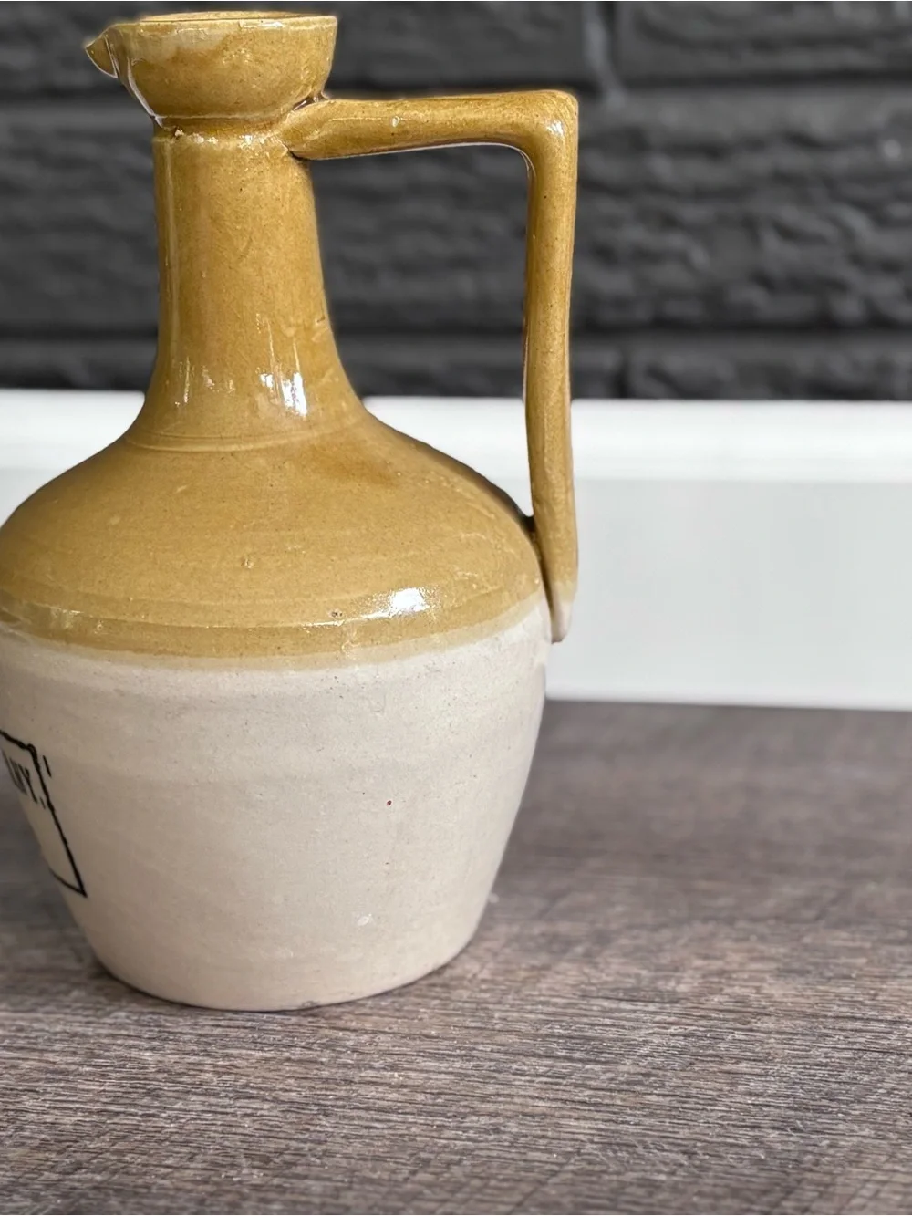 Armour & Company Chicago Stoneware Jar — Mustard & Cream